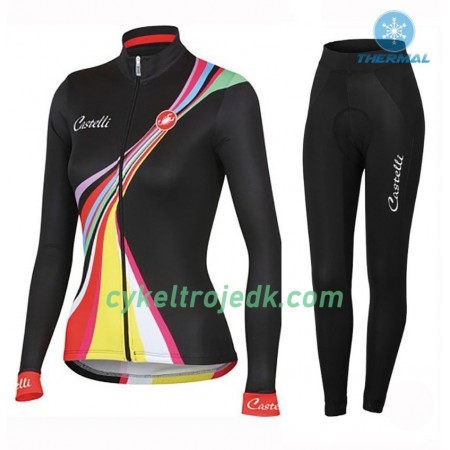 Cykeltøj Langærmet Vinter + Cykelbuks Lang Dame 2016 Castelli Viva N001
